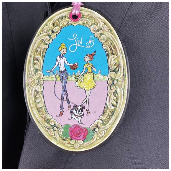 NWT Liv Kids Sequin Button Down Long Sleeve Shirt in Black‎ Size 4/5 - Picture 6 of 10